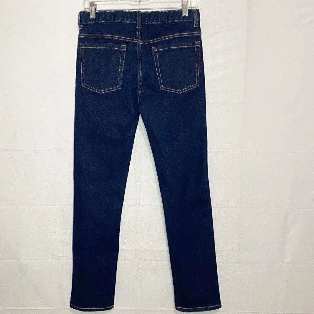 OLD NAVY Boys Size 16 (29x29) Skinny Denim Straight Dark Wash Adjustable Jeans